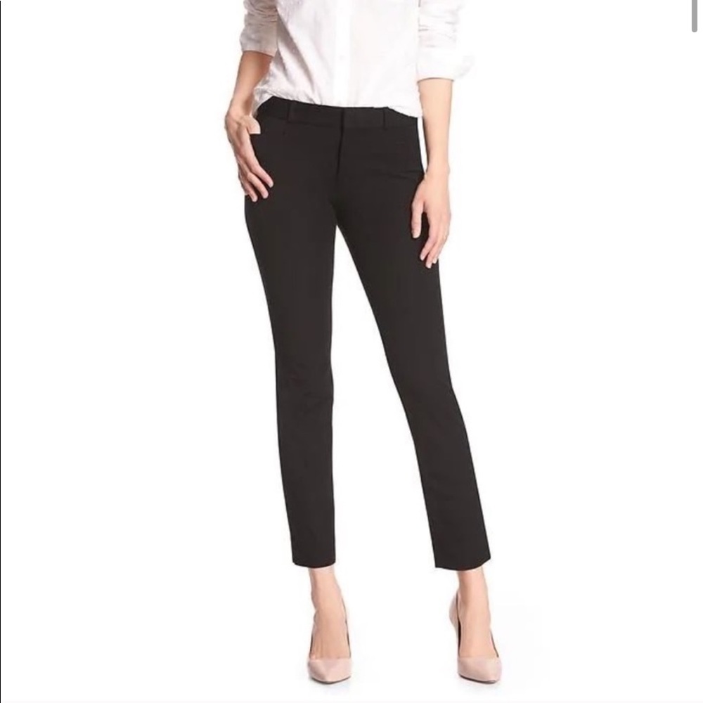 Banana Republic - Black Petite Sloan Slim Ankle Pants